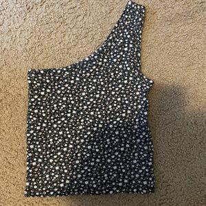 American Eagle One Shoulder Floral Top
